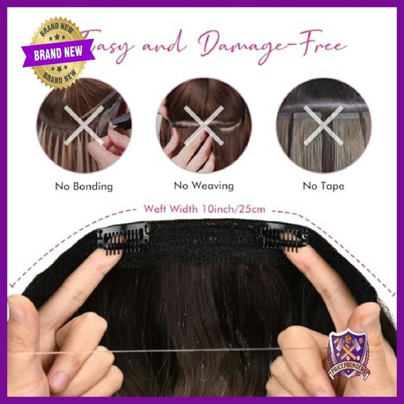 12-Inch Invisible Wire Hair Extensions with Thinner Softer Lace Weft